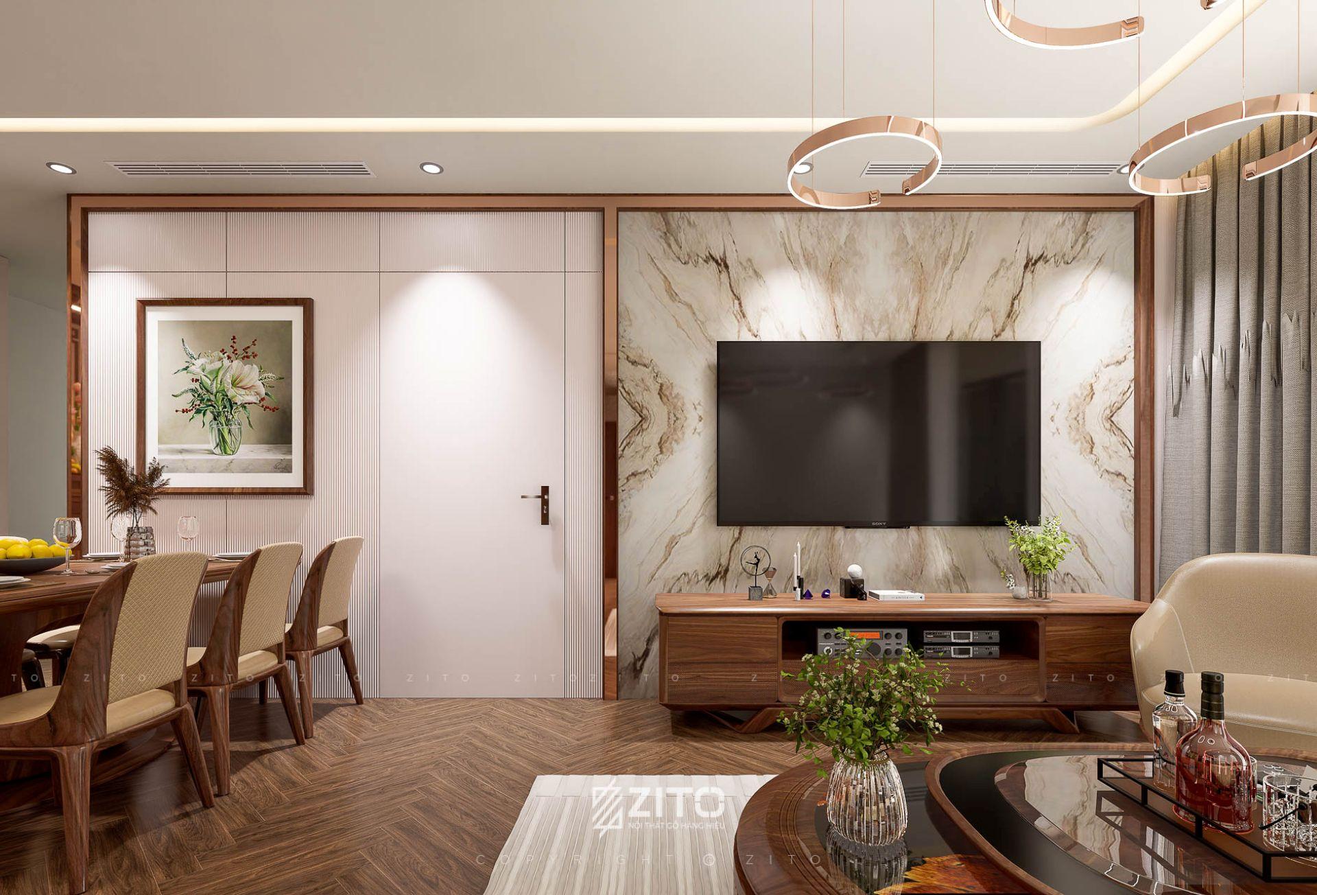 Thiết kế nội thất căn hộ chung cư Mỹ Đình