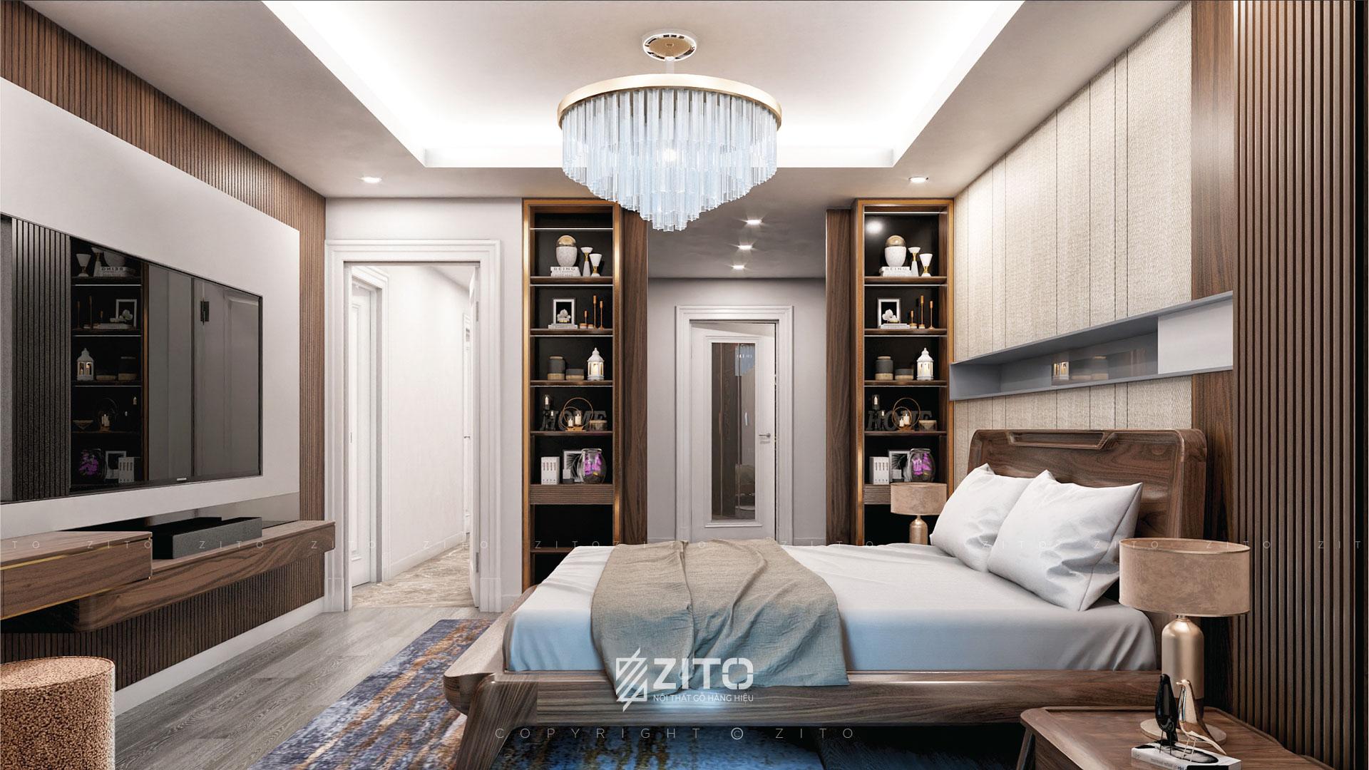 Mẫu thiết kế nội thất chung cư phòng ngủ đẹp