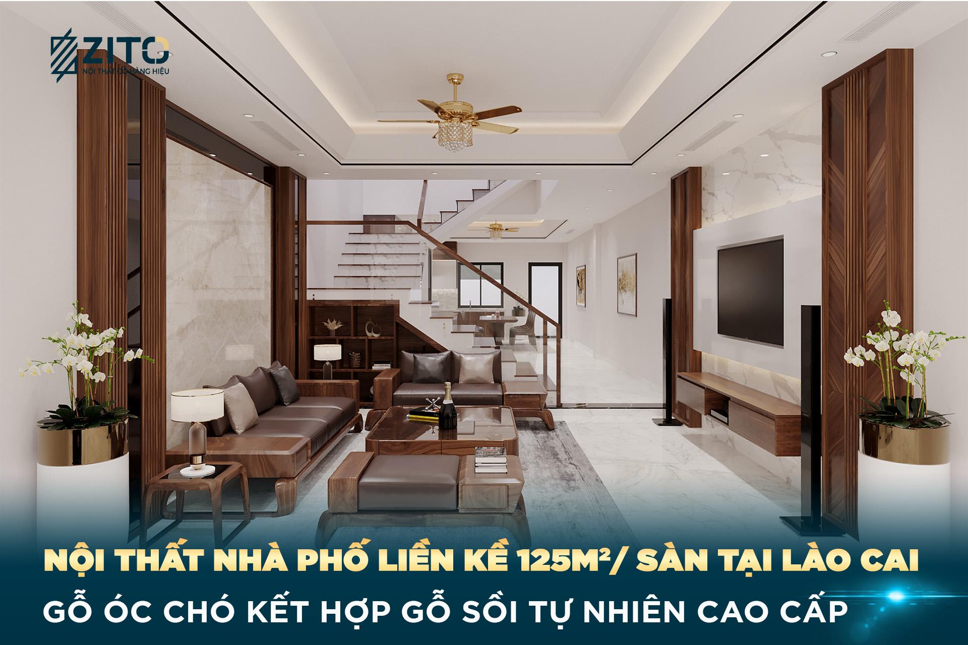 Thiết kế nội thất nhà phố Lào Cai gia đình chị Thủy