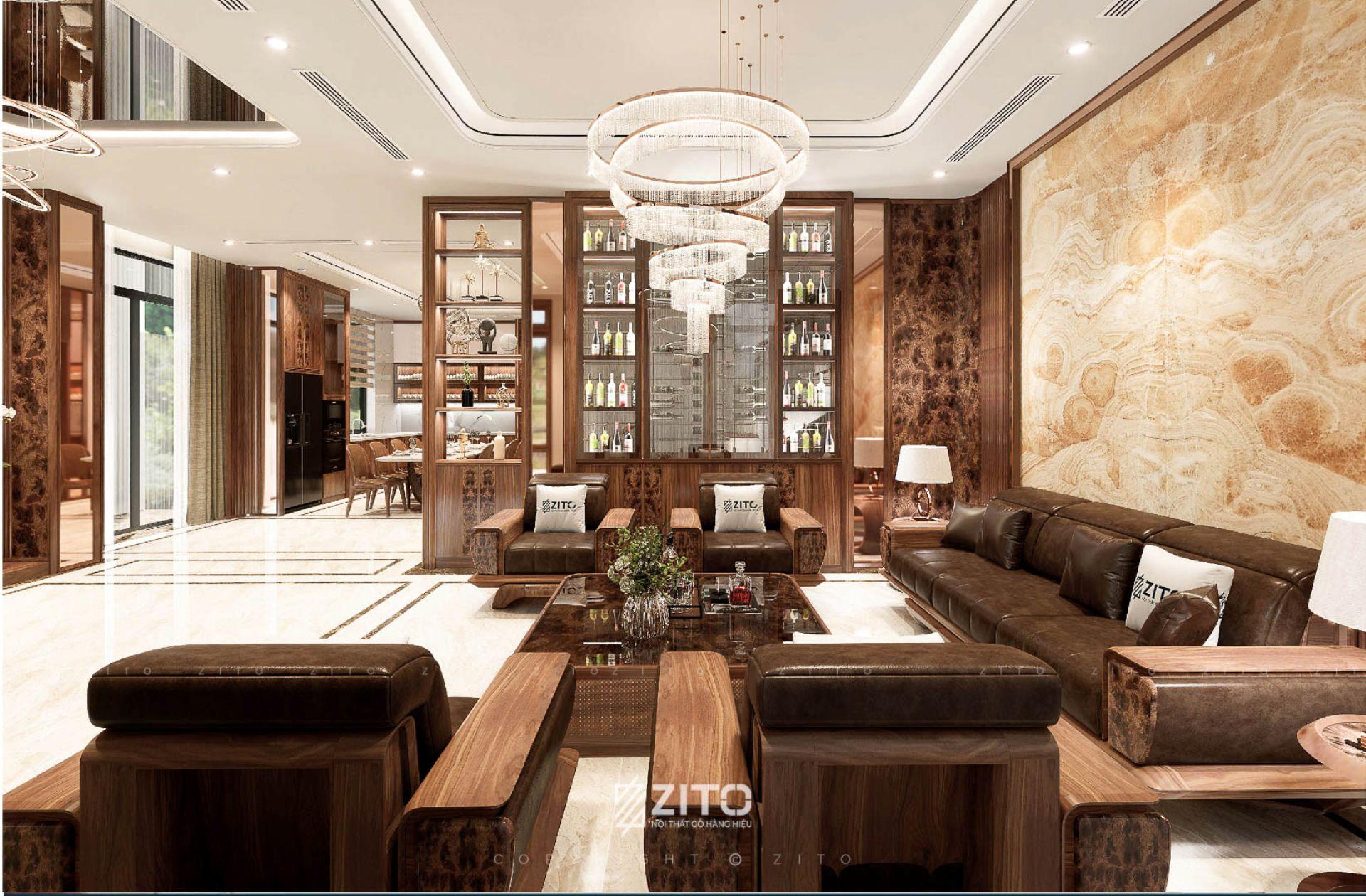 sofa gỗ óc chó ZITO có đáng mua không