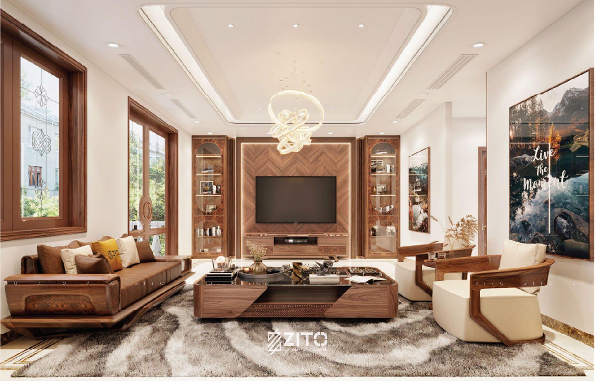 vì sao nên chọn sofa gỗ óc chó ZG 193