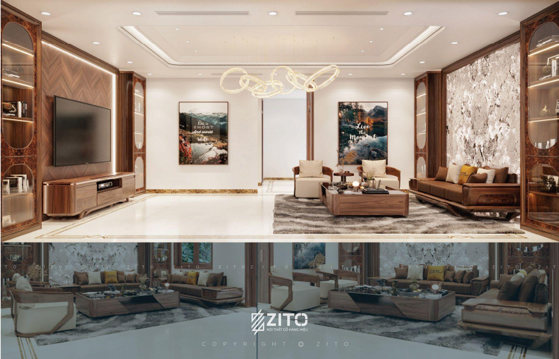 vì sao nên chọn sofa gỗ óc chó ZG 193