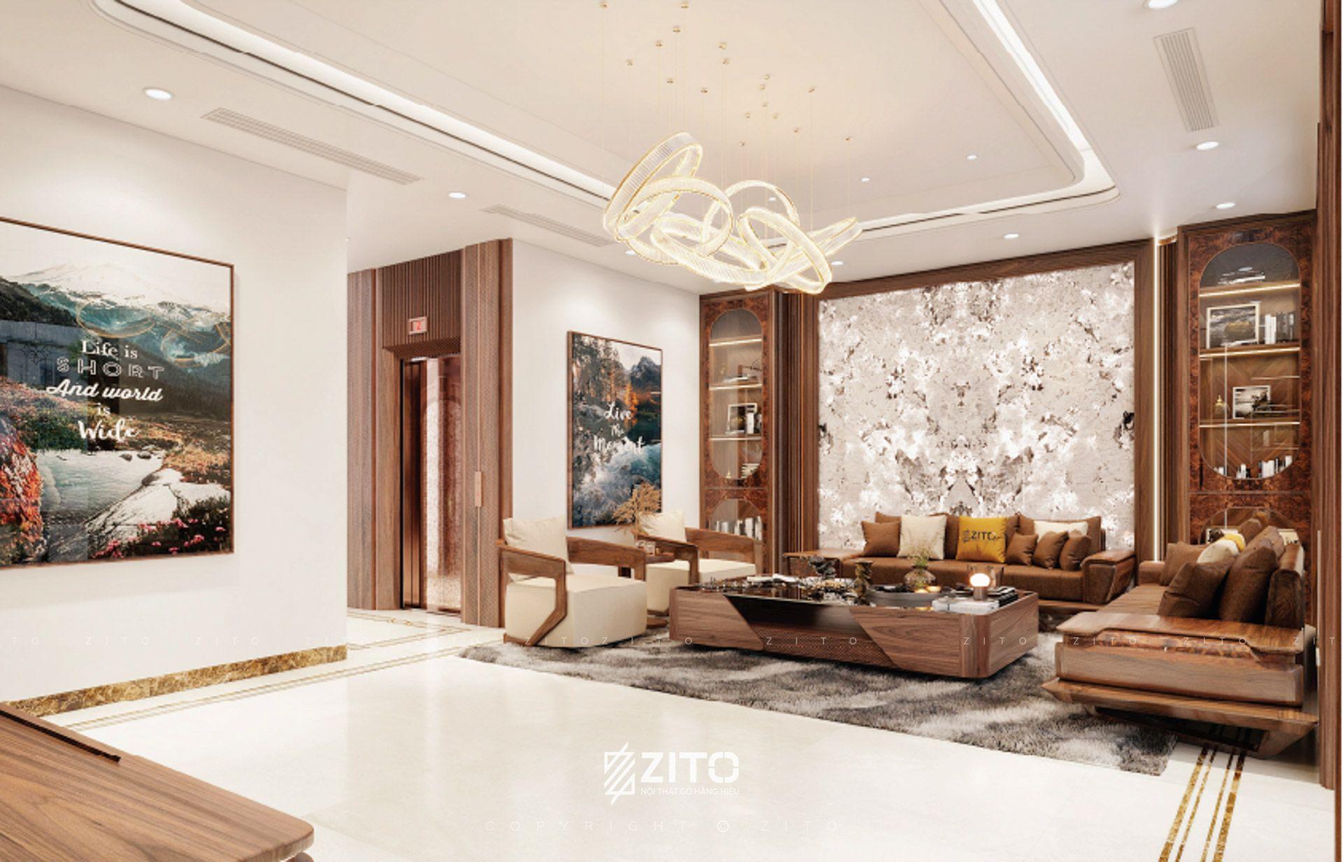 vì sao nên chọn sofa gỗ óc chó ZG 193