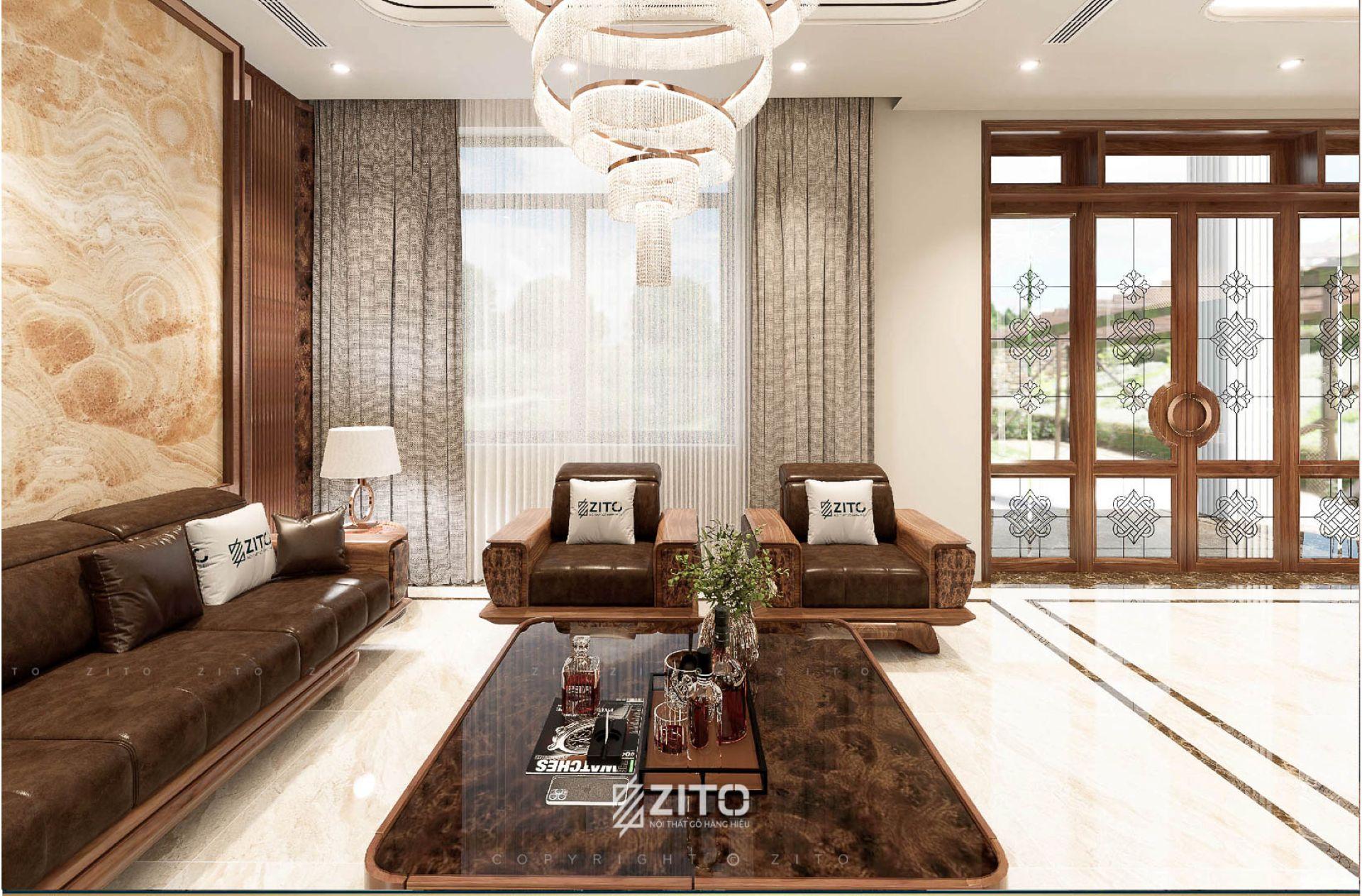 vì sao nên chọn sofa gỗ óc chó ZG 193