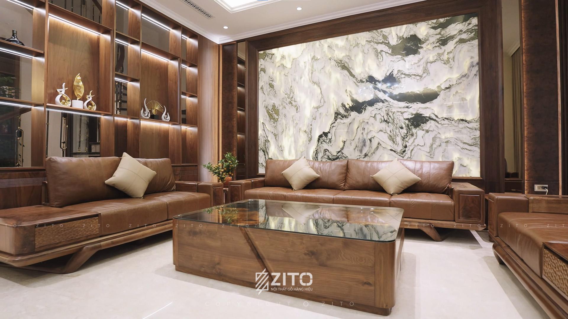 ZITO bàn giao combo nội thất đồ rời gỗ óc chó chỉ 395 triệu